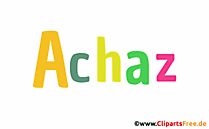 Achaz Vorname für Jungen als animiertes Gif Bild