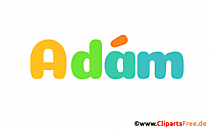 Adám Vorname Junge Bild, Gif, Illustration