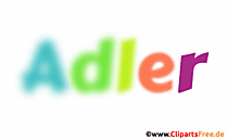 Adler Vorname für Jungen Deko Illustration mit Animation