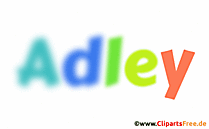 Adley Vorname für Jungen Illustration, Bild, Gif Grafik