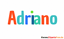Adriano italienischer Vorname für Jungen Bild, Gif, Clipart
