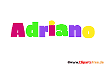 Adriano Vorname für Jungen animiertes Deko Bild
