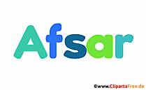 Afsar Vorname für Jungen als animiertes Gif Bild