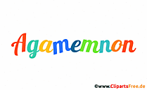 Agamemnon Vorname für Jungen animiertes Deko Bild