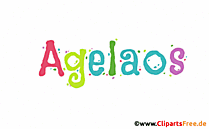 Agelaos Vorname für Jungen Deko Illustration mit Animation