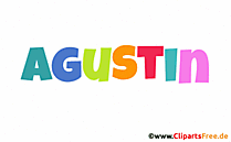 Agustin Vorname für Jungen als animiertes Gif Bild
