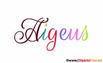 Aigeus Vorname für Jungen als animiertes Gif Bild