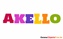 Akello Vorname für Jungen Illustration, Bild, Gif Grafik
