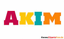 Akim Vorname für Jungen - Babyvornamen als animierte Bilder
