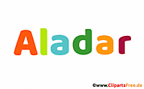 Aladar Vorname für Jungen Deko Illustration mit Animation