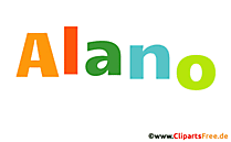 Alano Vorname für Jungen - Baby Vornamen als Bilder