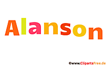 Alanson Vorname für Jungen als animiertes Gif Bild