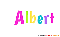 Albert Vorname für Jungen animiertes Deko Bild