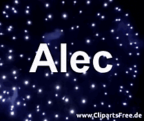 Alec Jungenname Vorname, Alec ist eine englische Kurzform von Alexander