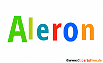 Aleron Vorname für Jungen Deko Illustration mit Animation