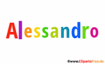 Alessandro Bild mit Namen - Animierte Bilder mit Vornamen