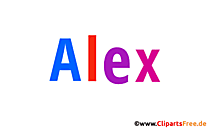 Alex Bild mit Namen -  Bilder mit Baby Vornamen