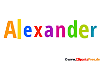 Alexander Bild mit Namen - Kindernamen Gif Bilder