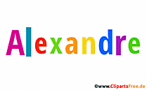 Alexandre Bild mit Namen - Animierte Bilder mit Vornamen