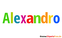 Alexandro persönliches Namensbild -  Bilder mit Vornamen