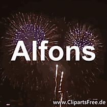 Alfons Vorname für Jungen, ursprünglich westgotischer Name, Bedeutung: edler, williger Kämpfer