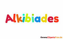 Alkibiades Bild mit Namen -  Bilder mit Baby Vornamen