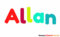 Allan Vorname für Jungen - Baby Vornamen als Bilder
