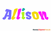 Allison Bild mit Namen - Kindernamen Gif Bilder