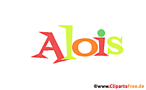 Alois Vorname für Jungen animiertes Deko Bild
