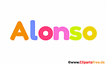 Alonso Bild mit Namen -  Bilder mit Baby Vornamen