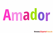 Amador Vorname für Jungen - Babyvornamen als animierte Bilder