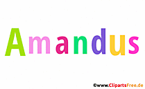 Amandus Bild mit Namen -  Bilder mit Baby Vornamen