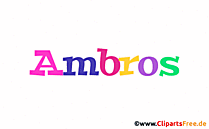 Ambros Bild mit Namen - Kindernamen Gif Bilder