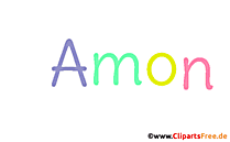 Amon Vorname für Jungen animiertes Deko Bild