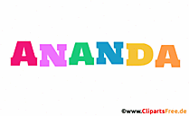 Ananda Bild mit Namen -  Bilder mit Baby Vornamen