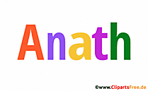 Anath Bild mit Namen -  Bilder mit Baby Vornamen