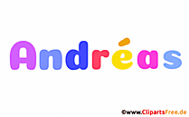 Andréas Bild mit Namen - Animierte Bilder mit Vornamen