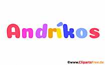 Andríkos Bild mit Namen - Animierte Bilder mit Vornamen