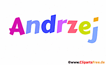 Andrzej polnischer Vorname für Jungen Bild, Illustration