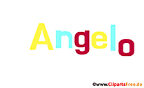 Angelo Vorname für Jungen animiertes Deko Bild