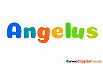 Angelus Vorname Bild mit Deko Schrift - Vornamen für Jungs