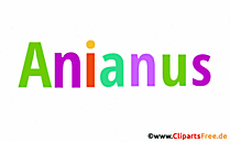 Anianus Vorname für Jungen - Babyvornamen als animierte Bilder