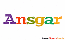 Ansgar Bild mit Namen - Animierte Bilder mit Vornamen