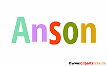 Anson Vorname für Jungen - Babyvornamen als animierte Bilder
