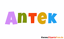 Antek Vorname Bild mit Deko Schrift - Vornamen für Jungs