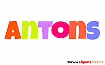 Antons Vorname für Jungen - Baby Vornamen als Bilder