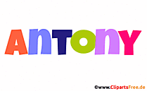 Antony Bild mit Namen - Animierte Bilder mit Vornamen