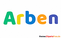 Arben Vorname Bild mit Deko Schrift - Vornamen für Jungs