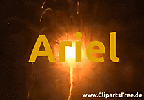 Ariel Vorname, Hebräisch, Bedeutung: „Altar, Opferstelle” oder „löwengleich, Held Gottes”