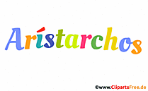 Arístarchos Vorname Bild mit Deko Schrift - Vornamen für Jungs